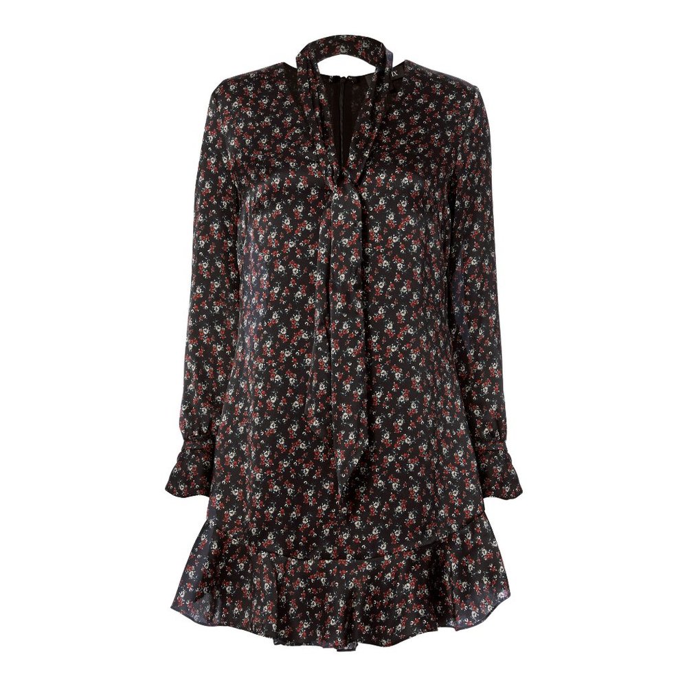 INTERMIX 100% Silk Floral Shift Dress